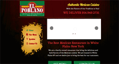 Desktop Screenshot of elpoblanobargrill.com